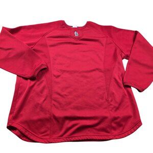 St. Louis Cardinals Majestic Therma Base Shirt Mens XL Red Long Sleeve MLB
